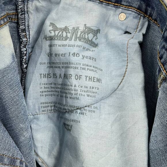 Levi's 541 Athletic Tapered Fit Jeans Men's 40x32 Bleached - Picture 5 of 16